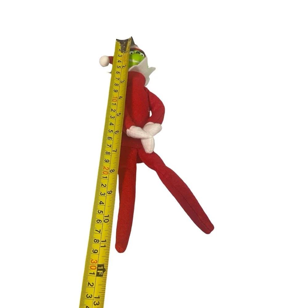 Grinch Christmas Elf Doll 13 inch Poseable Plush Holiday Decoration with‎ Box